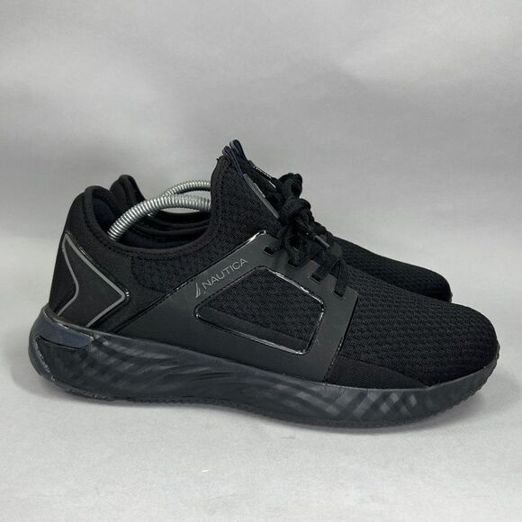 Nautica Men's Size 10 All Black Arano Sneakers - Picture 1 of 10
